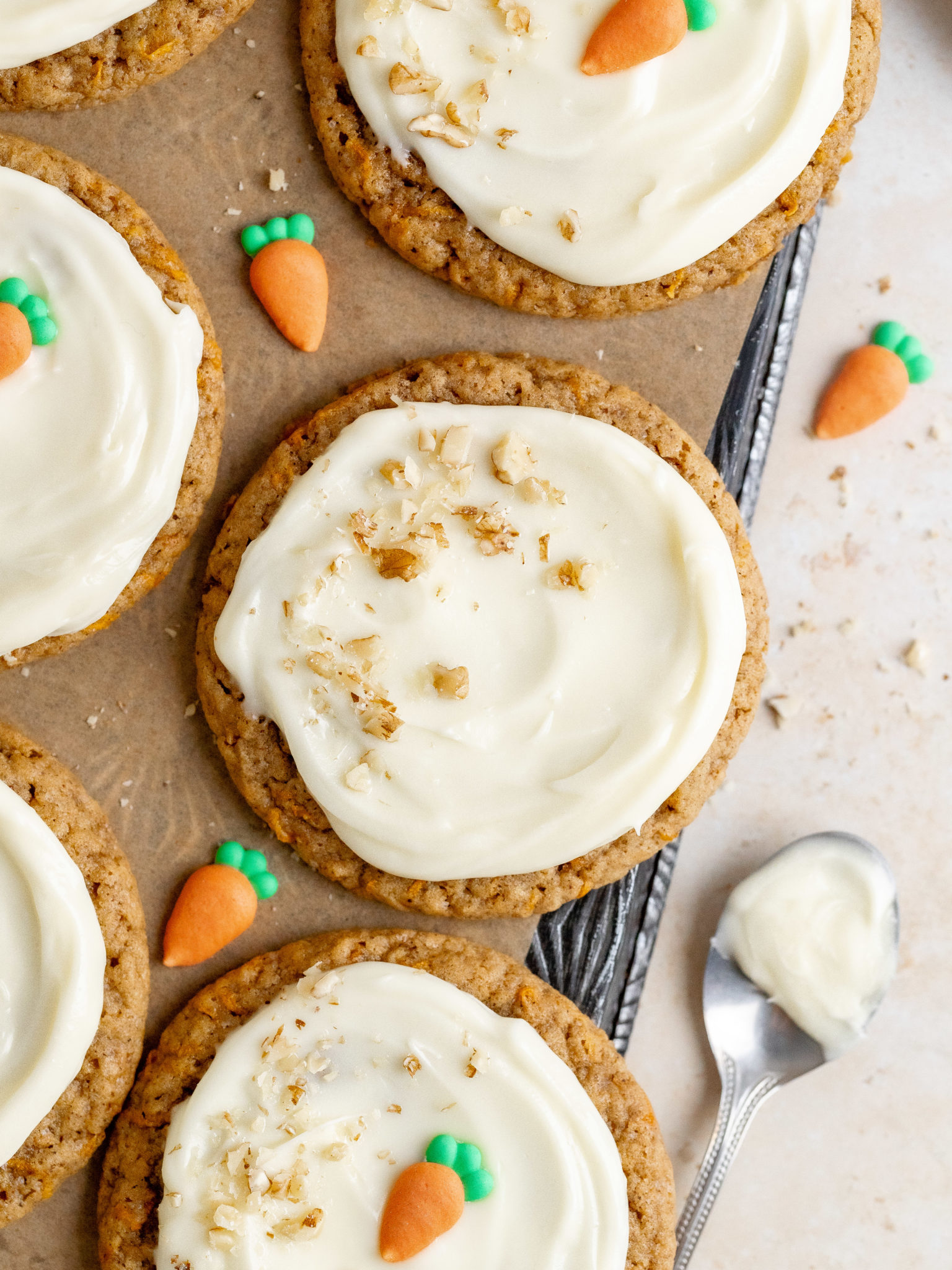 Carrot Cake Cookies - Julie Marie Eats