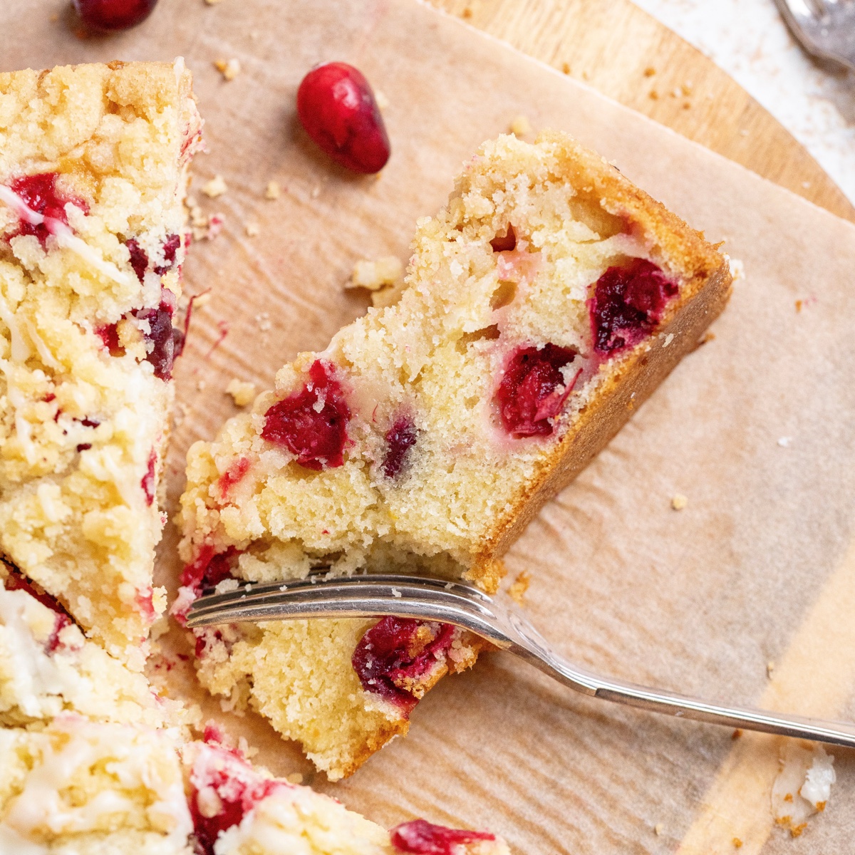 Cranberry Orange Coffee Cake - Julie Marie Eats
