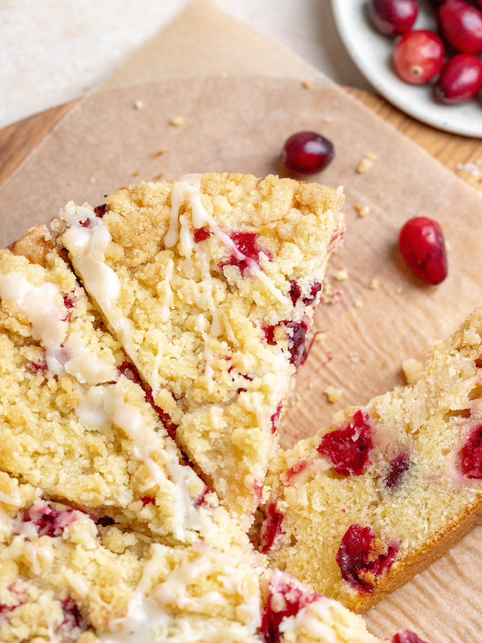 Cranberry Orange Coffee Cake - Julie Marie Eats